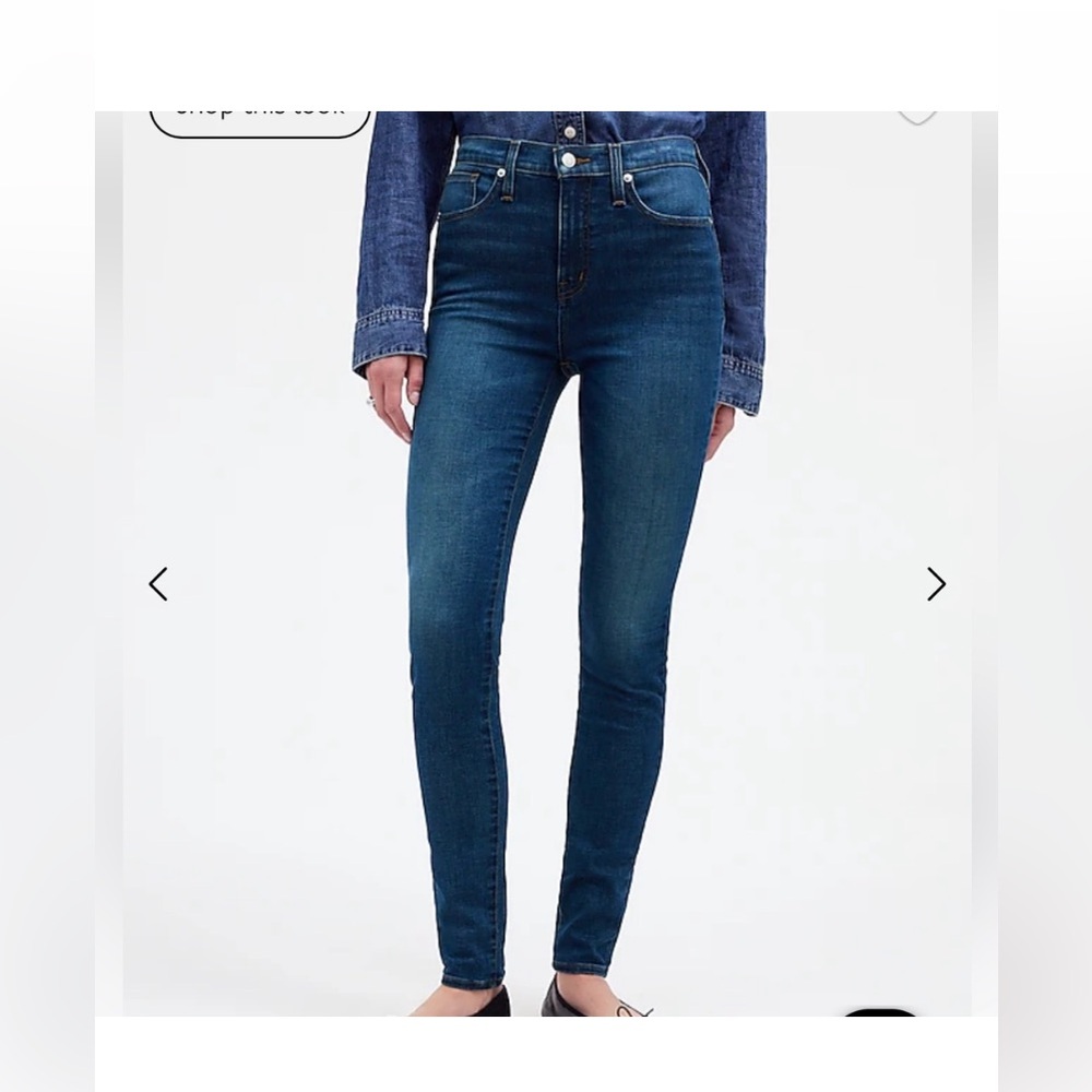 50%offw❤️ Madewell 10” Highrise Skinny Jean,  Sz.27T